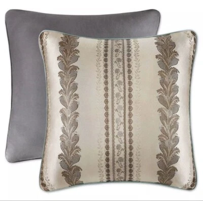 J. Queen New York Crystal Palace Euro Sham in Taupe NEW  - Image 1 of 4
