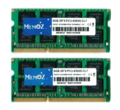 16GB 2x8gB RAM Memory for Macbook Pro MacMini iMac 2009 2010 DDR3 1066 PC3 8500 - Image 1 of 4