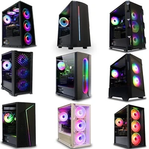 Gaming PC Intel Core i5 8GB RAM 1TB HDD + 120GB SSD 2GB GT 710 Windows 10 Wi-Fi - Picture 1 of 50