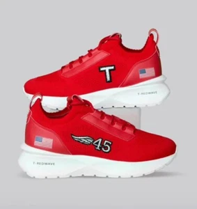 Donald’s J. Trump T - Red Wave - POTUS 45 MAGA Tenis Zapatos Talla M 11 NUEVO - Imagen 1 de 8