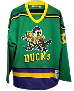 The Mighty Ducks Greg Goldberg Headgear Classics genähtes Hockey Trikot Gr. XL *LESEN* - Bild 1 von 13