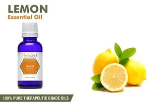 Natural Lemon Essential Oil 100% Pure Aromatherapy Oils Therapeutic Grade - Picture 1 of 3