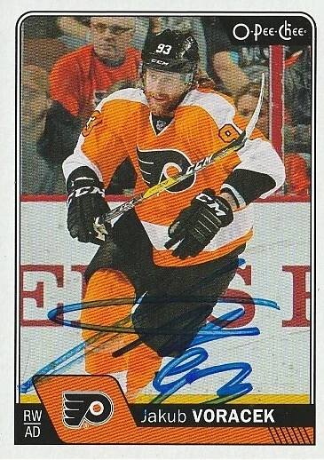 Jakub Voracek - Signed 2016-17 O-Pee-Chee Card #413 - Philadelphia Flyers - Image 1 of 2