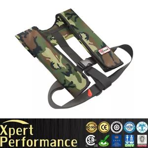 Nuovo giubbotto giubbotto salvagente gonfiabile manuale M-33 PFD Bouyancy pesca kayak nautica - Foto 1 di 14