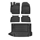 Produktbild - OMAC Fußmatten & Kofferraumwanne Set für Hyundai Kona 2017-2024 Gummi Schwarz 5x