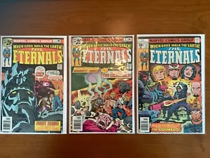 Eternals #1, #2 & #13 lot of 3 multiple 1st appearances 1976 Kirby art MCU movie - Picture 1 of 7