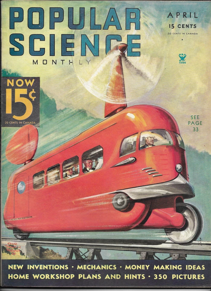 POPULAR SCIENCE-------APRIL 1935 Foto 1 de 1