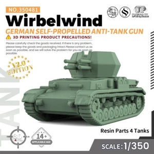 SSMODEL 1/350 Militär Modellbausatz German Wirbelwind Selbstfahrendes Panzerabwehrgeschütz - Bild 1 von 5