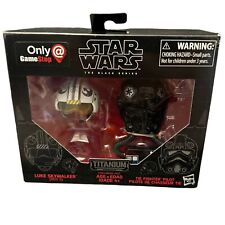 Star Wars Titanium Black Series Helmets  10 Luke Skywalker & Tie Pilot Gamestop