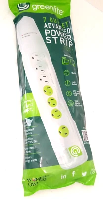 Greenlite Tier 1 Advanced Power Strip 7 Outlets Current Sensing Power Strip 175 - Image 1 of 2