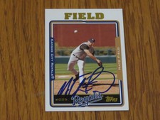 Nate Fields Autographed Hand Signed Kansas City Royals Topps 2005