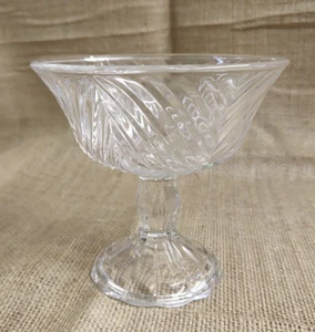 ADERIA GLASS PETESTAL CANDY DESSERT COMPOTE BOWL MAKE IN JAPAN - Picture 1 of 10
