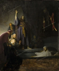The Raising of Lazarus by Rembrandt as Giclee Print Paper or Canvas + ships free - Picture 1 of 1