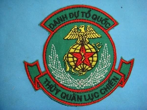 VIETNAM WAR PATCH, ARVN MARINE CORPS  DANH DU TO QUOC - Picture 1 of 3