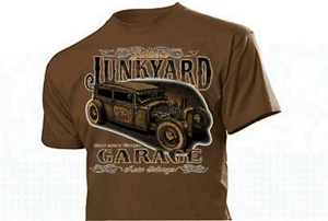 Camiseta Junkyard Garage Hot Rod Ratty Rockabilly Vintage Oldtimer Pin-Up V8 US - Imagen 1 de 13