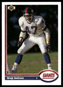 Greg Jackson 1991 Upper Deck #416 New York Giants RC LSU - Bild 1 von 2
