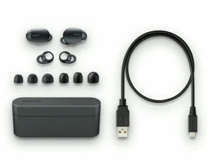 Sony WF1000X/BM1 Bluetooth Wireless In-Ear Ohrhörer Geräuschunterdrückung (schwarz) Neu - Bild 1 von 5