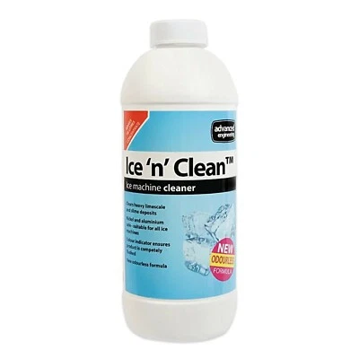 ICE MACHINE CLEANER DESCALER 1 LITRE 1L BOTTLE ICE N CLEAN SCALE REMOVER LIQUID