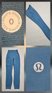 Lululemon Align hoch geschnittene Hose Leggings 23" Gr. 0 blau Fitnessstudio Yoga - Bild 1 von 10