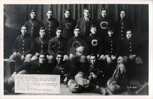 Warner PA Carlisle Indian School Football Team 1911 RPPC Photo Postcard COPY - Picture 1 of 2