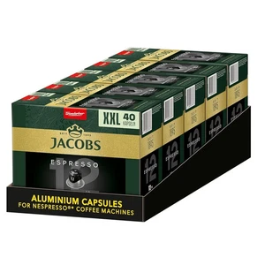Jacobs Espresso Ristretto Coffee Capsules Mega Pack XXL 200 Pods (5x40) Intensit - Bild 1 von 4