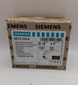 Siemens 5SY5 216-6 B16 Leitungsschutzschalter 2-polig Sicherungsautomat - Picture 1 of 2