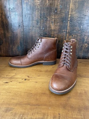 J.CREW Kenton кожаный крышка носок ботинки Sz 10,5 - Изображение 1 из 4