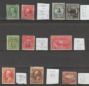 US lot BOB VF used 3x OGNH 1x LH incl GUAM cv= $ 159 - Picture 1 of 2