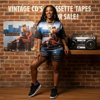 •THE REAL ROXANNE ~ ALBUM• ~1988 OG PRESSING~ (CASSETTE TAPE) - Image 1 of 4