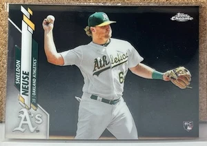 2020 Topps Chrome Rookie RC #61 Sheldon Neuse Oakland Athletics Baseball Card - Picture 1 of 2