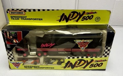 Matchbox, INDY 500 SPEEDWAY TEAM TRANSPORTER / GIFT SET (Dated 1990) 75TH INDY - Image 1 of 4