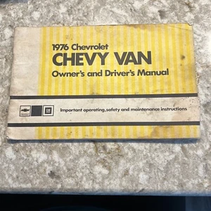 1976 CHEVROLET CHEVY VAN ORIGINAL FACTORY OWNERS MANUAL - Bild 1 von 5