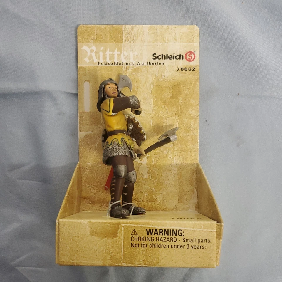 SCHLEICH 70062 Soldado a Pé com Machado de Arremesso - NOVO NA CAIXA  - Imagem 1 de 1