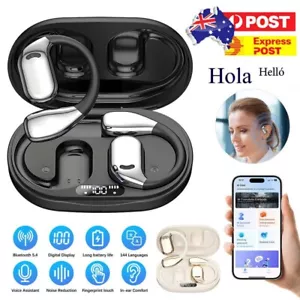 Wireless Translator Earbuds 144 Languages Real Time AI Translation Earphones - Picture 1 of 17