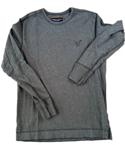American Eagle AE Vintage Shirt Men's Size Med Knit Crewneck Fitted Long Sleeve - Picture 1 of 7