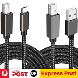 2M Printer Cable Scanner USB 2.0 Type A Male to B Male USB C to USB B Cable Cord - Picture 1 of 11