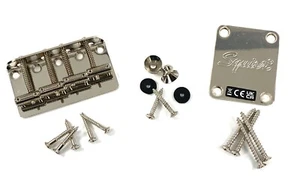 Fender Squier Classic Vibe Precision P Bass THREADED SADDLES Bridge Neck Plate - Picture 1 of 22