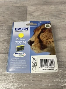 Epson Yellow T0714 Ink Cartridge. Cheetah Ink Brand New - Picture 1 of 3