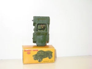 DINKY TOYS, Auto Militare Scout UK Con Un Pilota E Un Sedile Non Perforato F - Foto 1 di 3