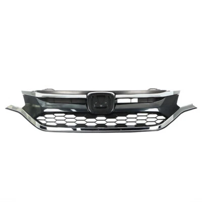 For Honda CRV CR-V 2015 2016 Front Bumper Upper Grill Mesh Chrome Grille - Изображение 1 из 4
