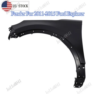 Front Left Side Fender For 2011 12 13-15 Ford Explorer Steel Primed Steel Black Foto 1 de 4