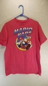 Super Mario Cart Since 92' Red Large T-Shirt - Picture 1 of 5