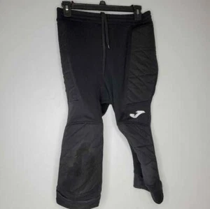 Joma Unisex Kids Activewear Pants Black Padded Elastic Waist L - Picture 1 of 10