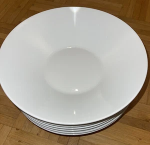 IKEA Tiefer  Teller  Gerade Form 7er -Set Dessertteller 28 Cm weiß Schüssel - Bild 1 von 4