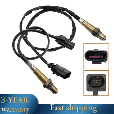 Sensor de oxígeno O2 2 piezas para Audi A4 Allroad A5 Quattro A6 Q5 2011-2018 2,0 L Turbo Foto 1 de 4