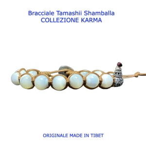 Tamashii Tamashi Shamballa Bracciale Tibetano Tibet Argento e Madreperla - Foto 1 di 6