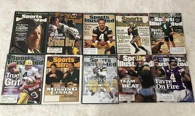 1996 Sports Illustrated GREEN BAY Packers BRETT FARVE Lot of 10 1996 1st Cover - Image 1 of 4