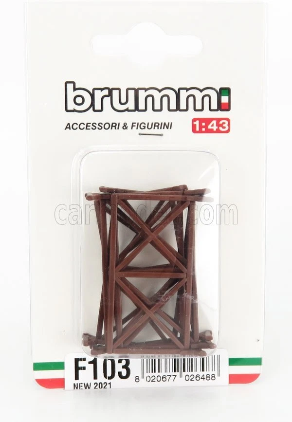 1/43 BRUMM - ACCESSORIES - SET 5X TRANSENNE - STREET BARRICADES sizes misure F10