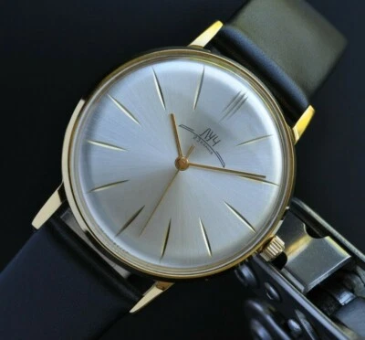 NOS New Poljot De LUXE LUCH Extra SLIM Watch Men's Vintage Case Stainless Very R - Image 1 of 4