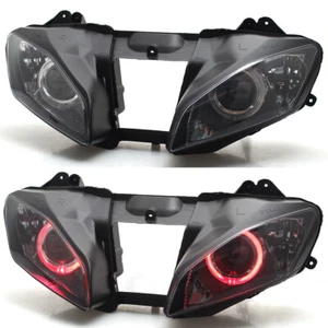 Fully Assembly Headlight Hi/Lo Beam Projector Angel Eyes For Yamaha YZF R6 06-07 - Picture 1 of 24